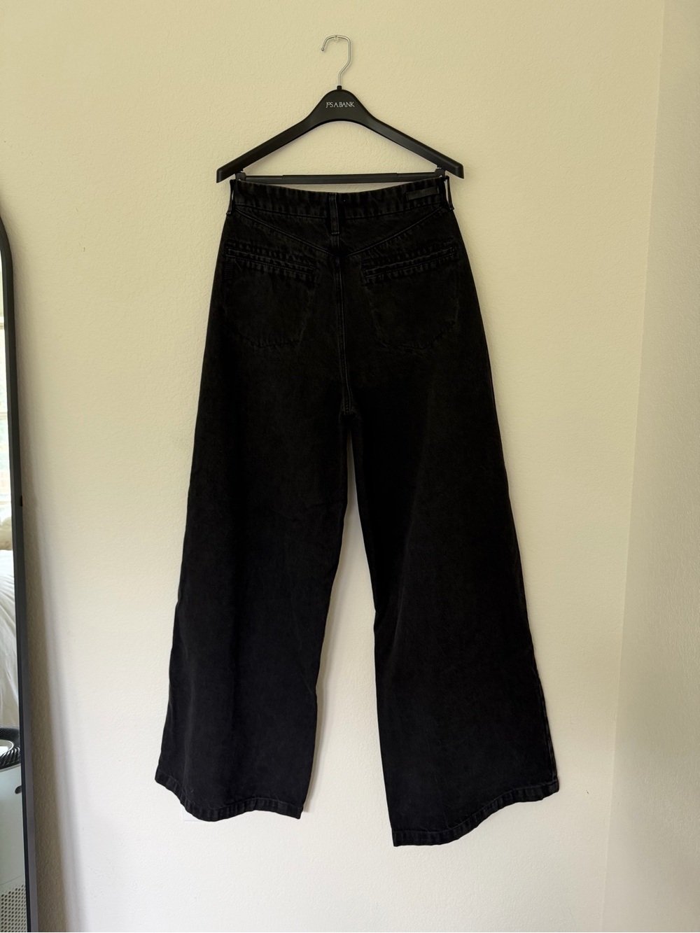 PAIGE Portia High Rise Wide Leg Jeans Deep Caviar 31 NWOT - Picture 3 of 8